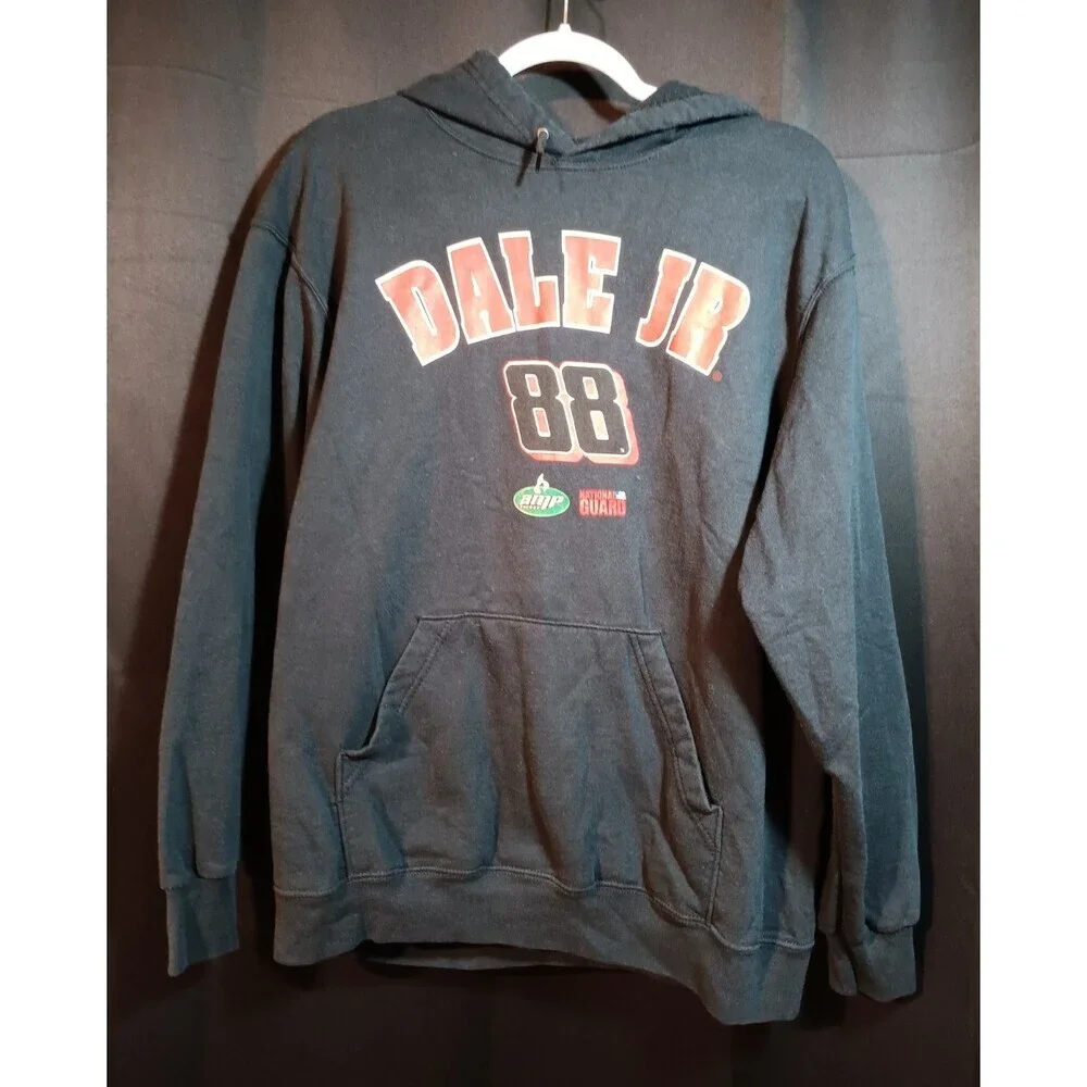 Dale Earnhardt Jr Winner's Circle Hoodie Men's Size Large Black 88 Nascar - Picture 2 of 5